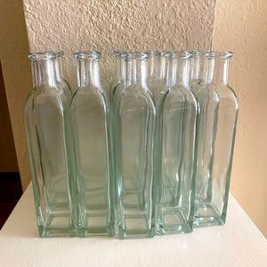 15 clear glass bud vases, like new, used once, perfect for table decor, wedding